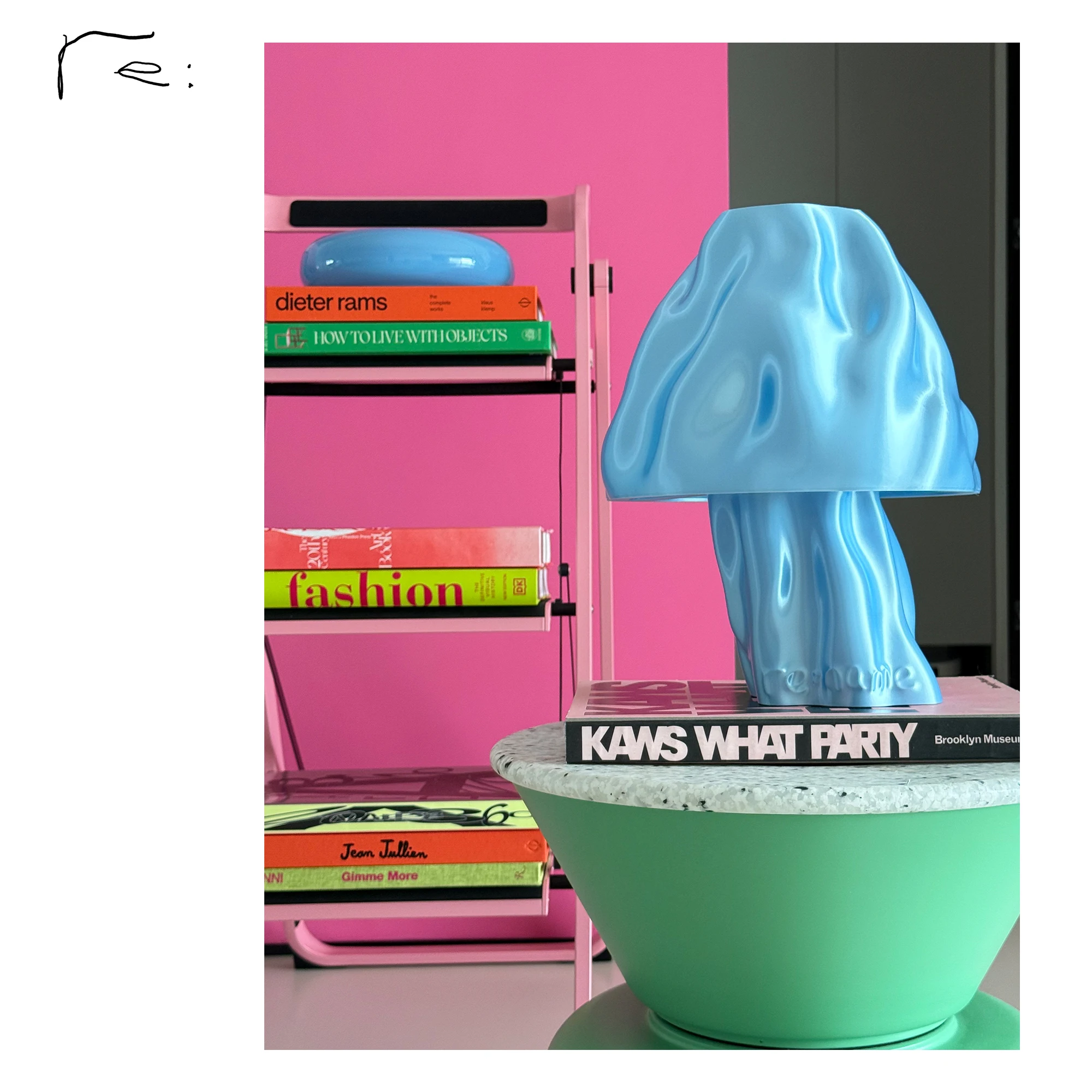 Design multi-color glossy desk lamp environmentally friendly art decoration creative gift atmosphere lamp