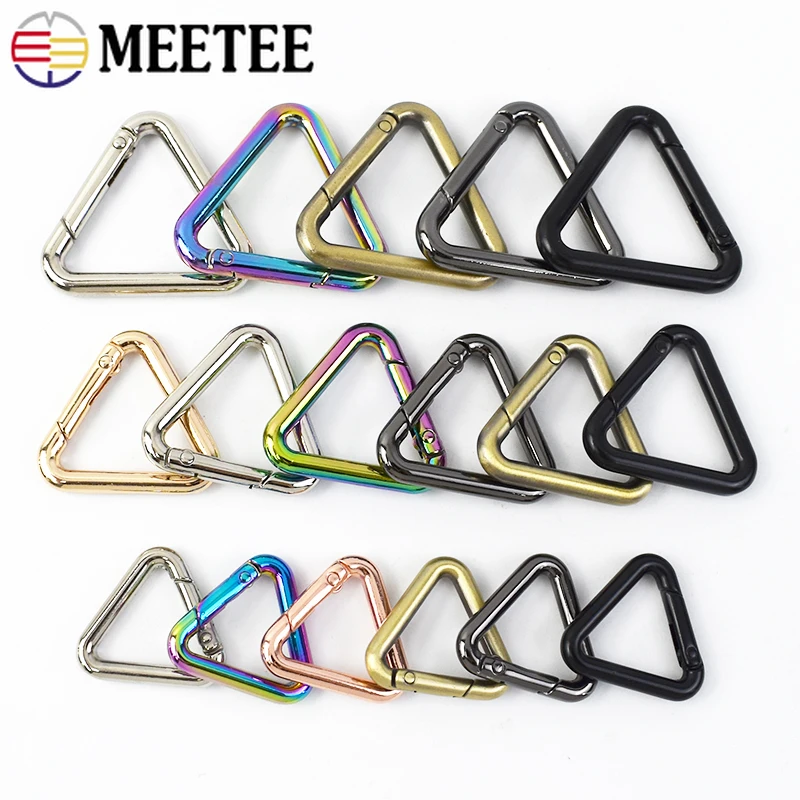 5/10Pcs Metal Buckles for Strap Bag Spring Ring Clasp Belt Keyring O D Hook Webbing Trigger Clip Buckle DIY Hardware Accessories