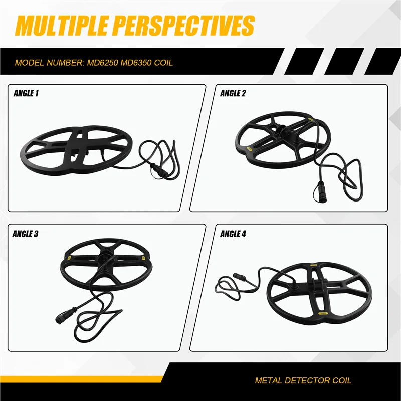 AC88-Professional Underground Metal Detector Coil For MD6250 MD6350 Waterproof Coil