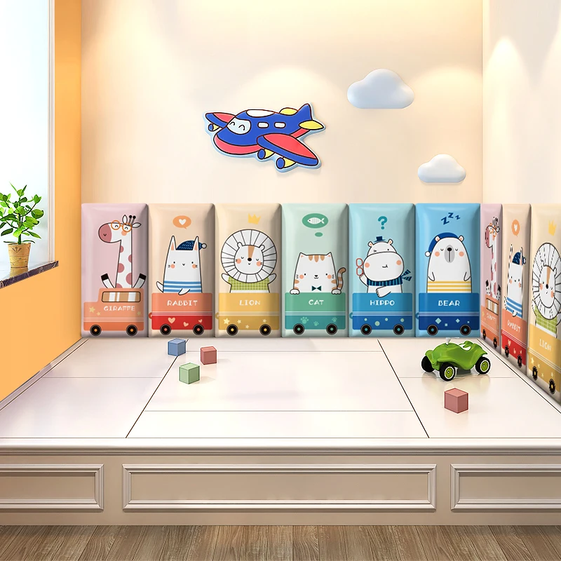 Cartoon Anti-collision Wall Stickers, Children's Room Layout, Bedroom Decoration Wall, Anti-collision Kindergarten Headboards