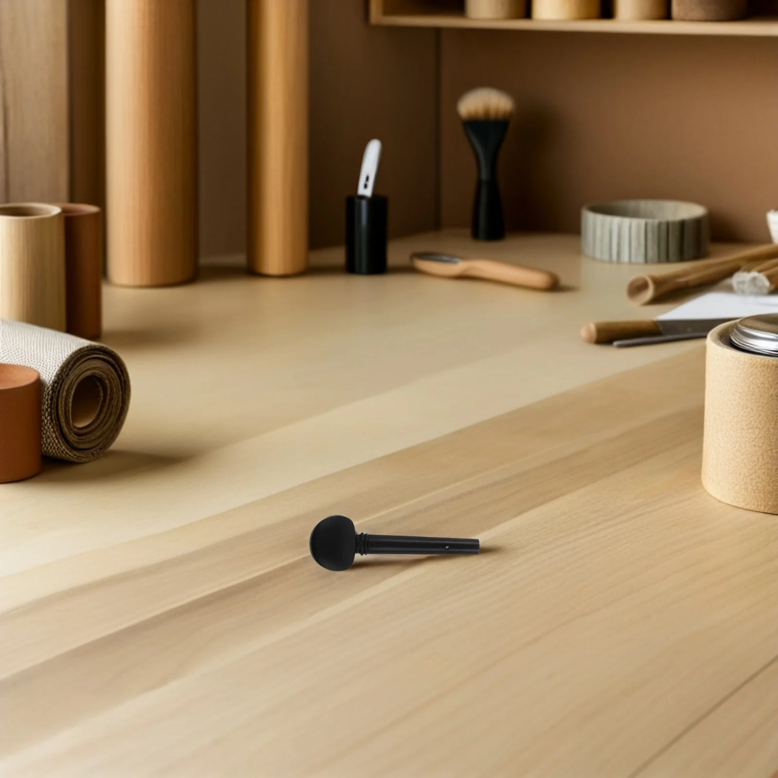 

8Pcs Wooden Violin Tuning Pegs with Fish Eye Design for Stable Pitch Adjustment Smooth Finish Suitable for Acoustic Violin