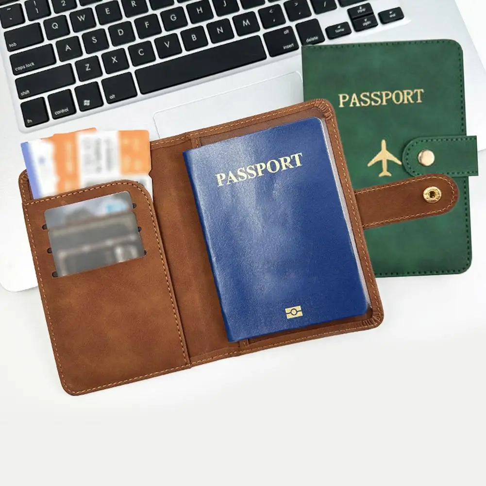 Tempat Paspor untuk Perlengkapan Perjalanan Dompet Paspor Penutup Pelindung untuk Perjalanan Dompet Kartu Kredit Tahan Air Buku Paspor Lucu