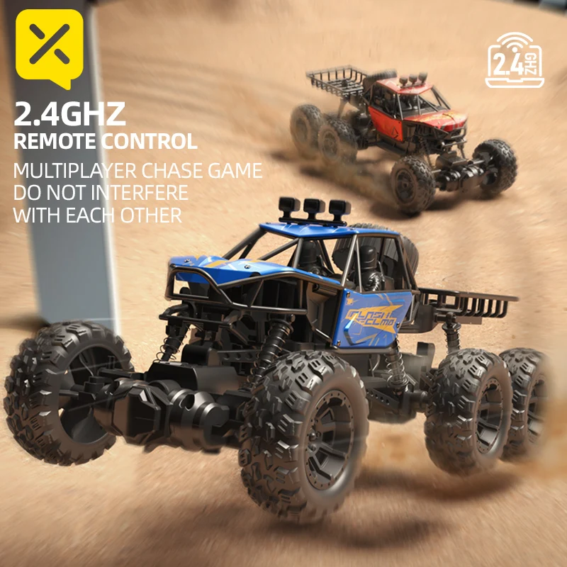 

RC Car 4WD 2.4G 20KM/H High Speed Off-Road Climbing Rubber Wheels Remote Control Car Toys Boys Kids Car Birthday Christmas Gifts