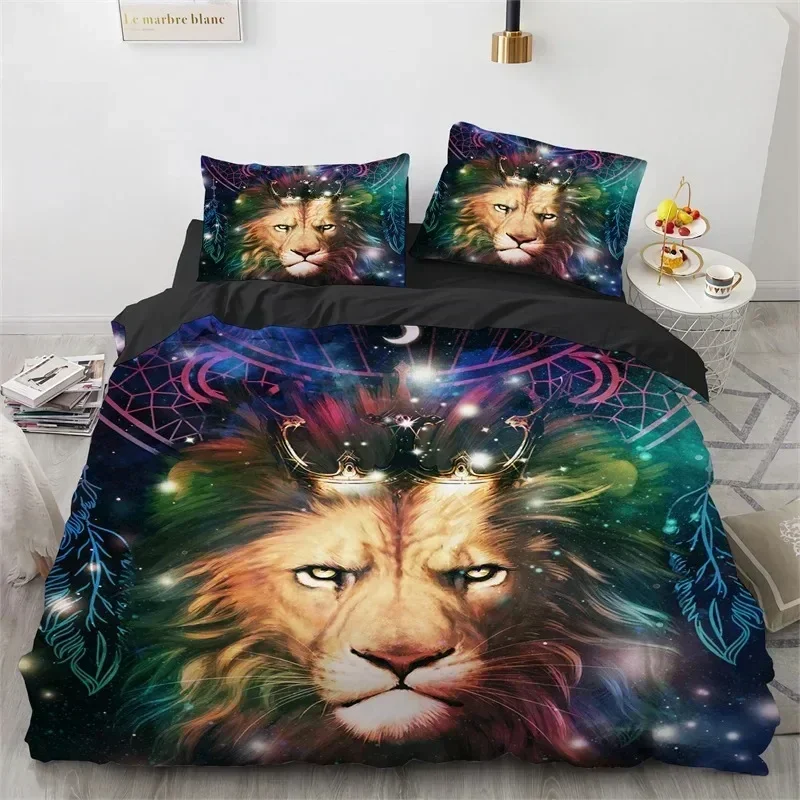 3D Wolf Fox Elk Wild Animals Bedding Set 3D Printed Suitable for Bedroom Duvet Cover Set With Pillowcases Kids Home Textile