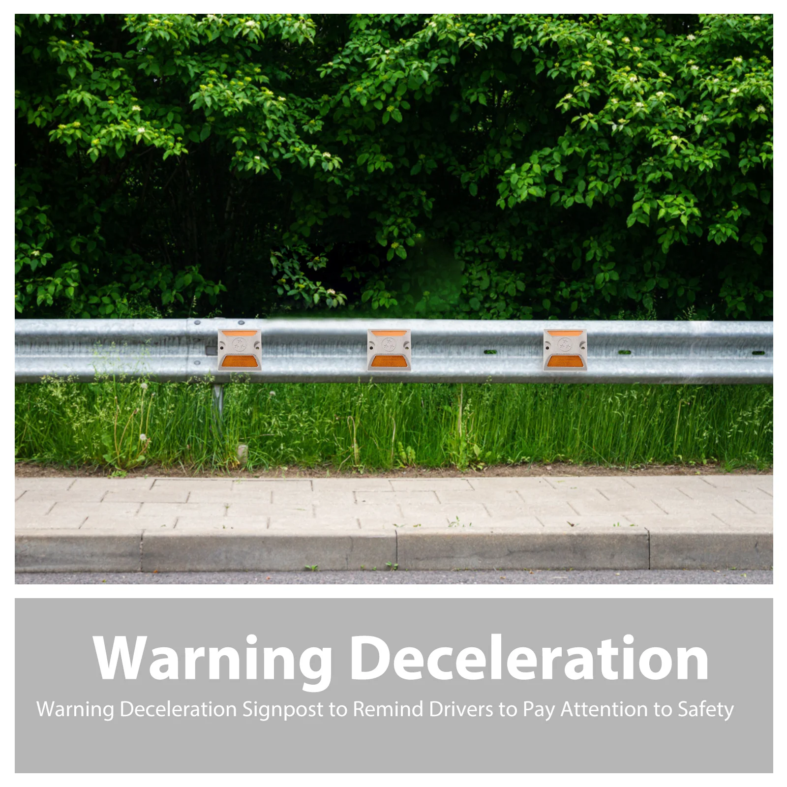 Road Marker Aluminum Stud Reflective Emergency Driveway Marker Night Visibility Road Safety Guide Pavement Reflectors Traffic