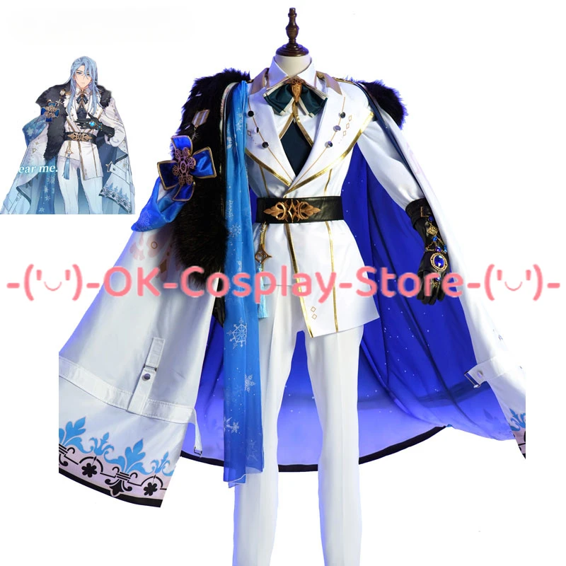 

Game Nu Carnival Edmond Cosplay Costumes Halloween Carnival Uniforms Anime Clothing Fancy Party Suit With Cloak Custom Made