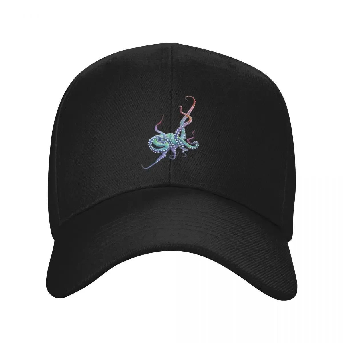 

Rainbow Octopus Baseball Cap fashionable Visor Men's Caps Women's