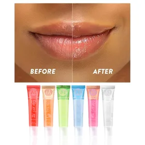 Fruit flavor glossy lip oil set for women, light, moisturizer, moisturizer, lip shine, makeup, wholesale, 6pcs 5 Main sales lip shine wholesale - №5