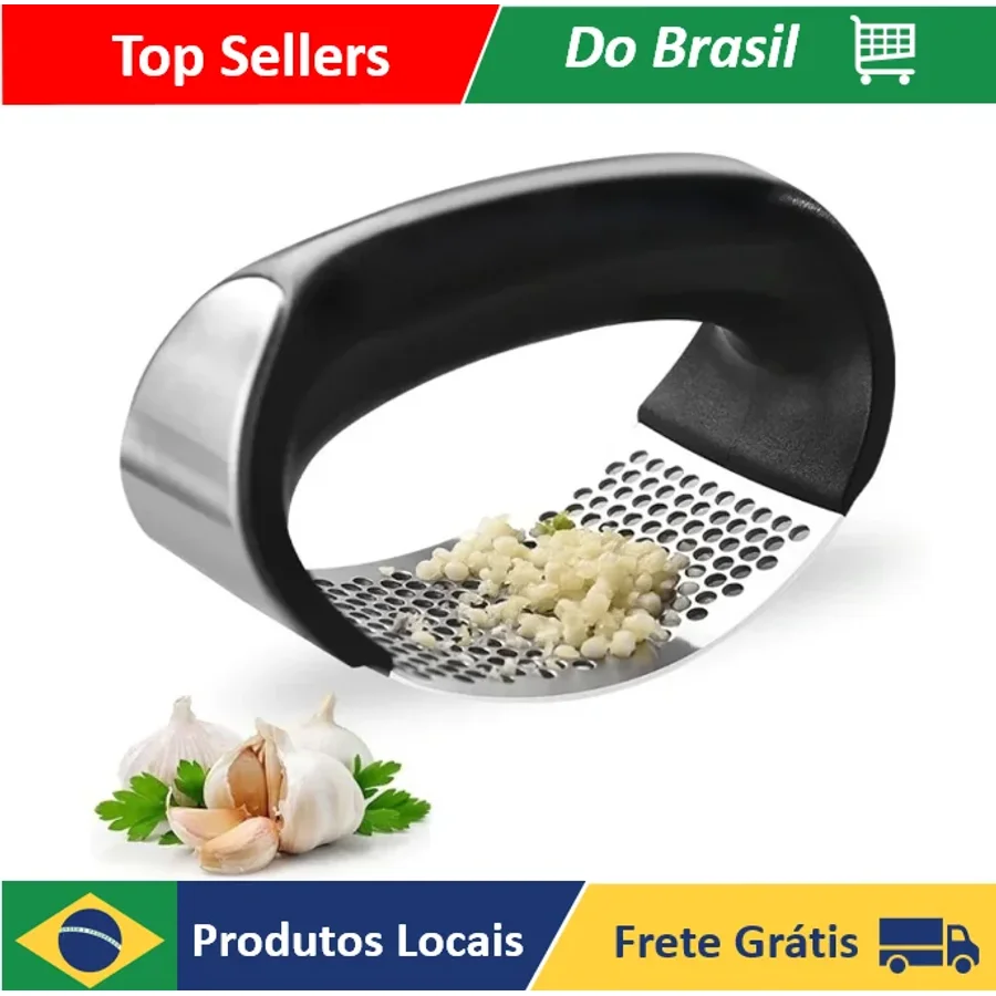 

Manual Inox Garlic Shredder Juicer Kitchen Garlic Press