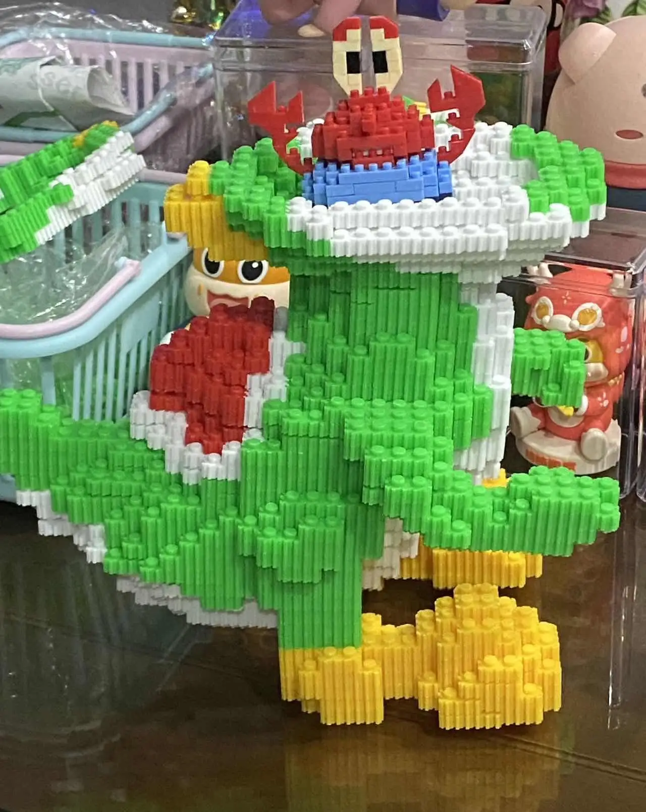 Known Built Micro Mini Building Blocks Toys crea la tua giungla di dinosauri verdi compagno di giochi perfetto per bambini e ornamento decorativo