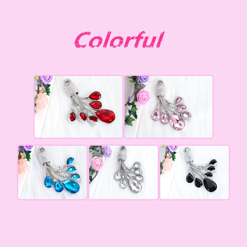 2019 Super Shine Crystal Keychain Tears of the Sky Alloy Plating Droplets Car Key Ornaments Luggage&Bag Accessories