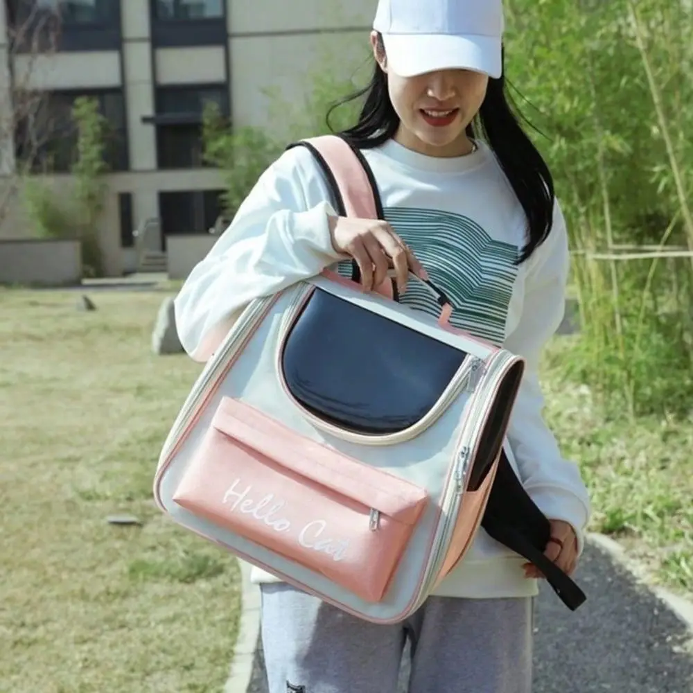 

And Convenient Pet Backpack, Fashionable Pink Carrier Bag For Cat And Small Dog Outdoor Camping And Picnic Cat Carrier Cat Bag
