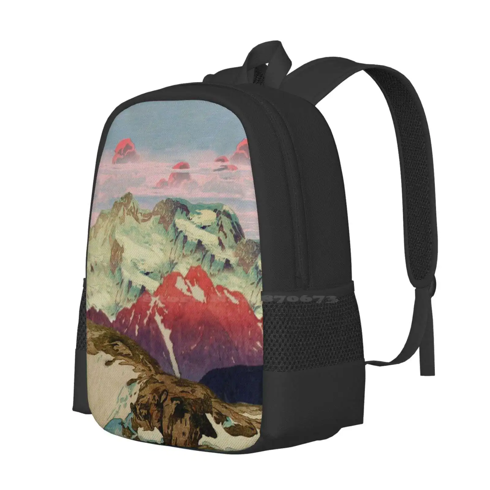 Winter In Keiisino - Nature Landscape Hot Sale Schoolbag Backpack Fashion Bags Japanese Ukiyo E Ujiyoe Nature Landscape