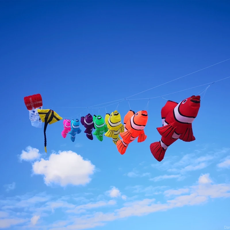 Large flying fish kite pendant giant soft kite professional wind kites Outdoor toys flowform kite professional kite fun big kite