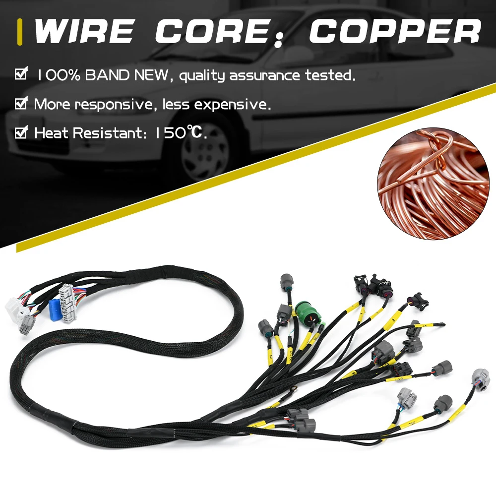CNCH-OBD1-1 OBD1 Budget D/B-series Tucked Engine Harness For Honda Civic Integra B16 B18 D16 JR-FIC30