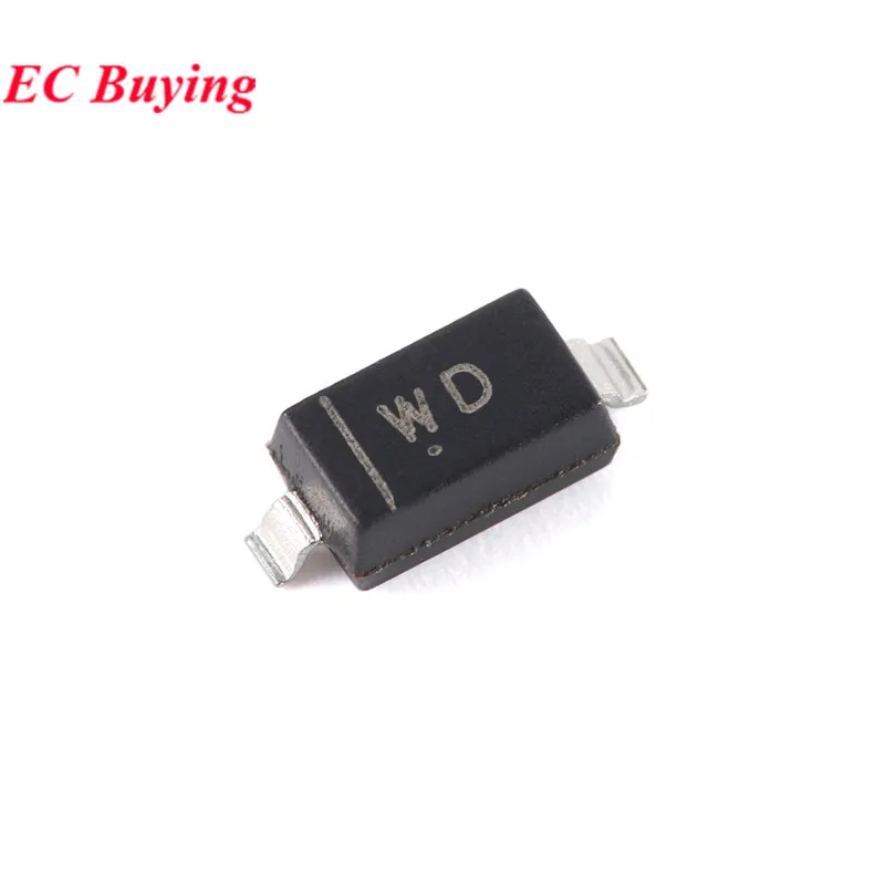 100Pcs SMD Zener Diode BZT52C4V7 W7 BZT52C5V1 W8 BZT52C5V6 W9 BZT52C6V2 WA BZT52C6V8 WB BZT52C7V5 WC BZT52C8V2 BZT52C3V3 SOD-123