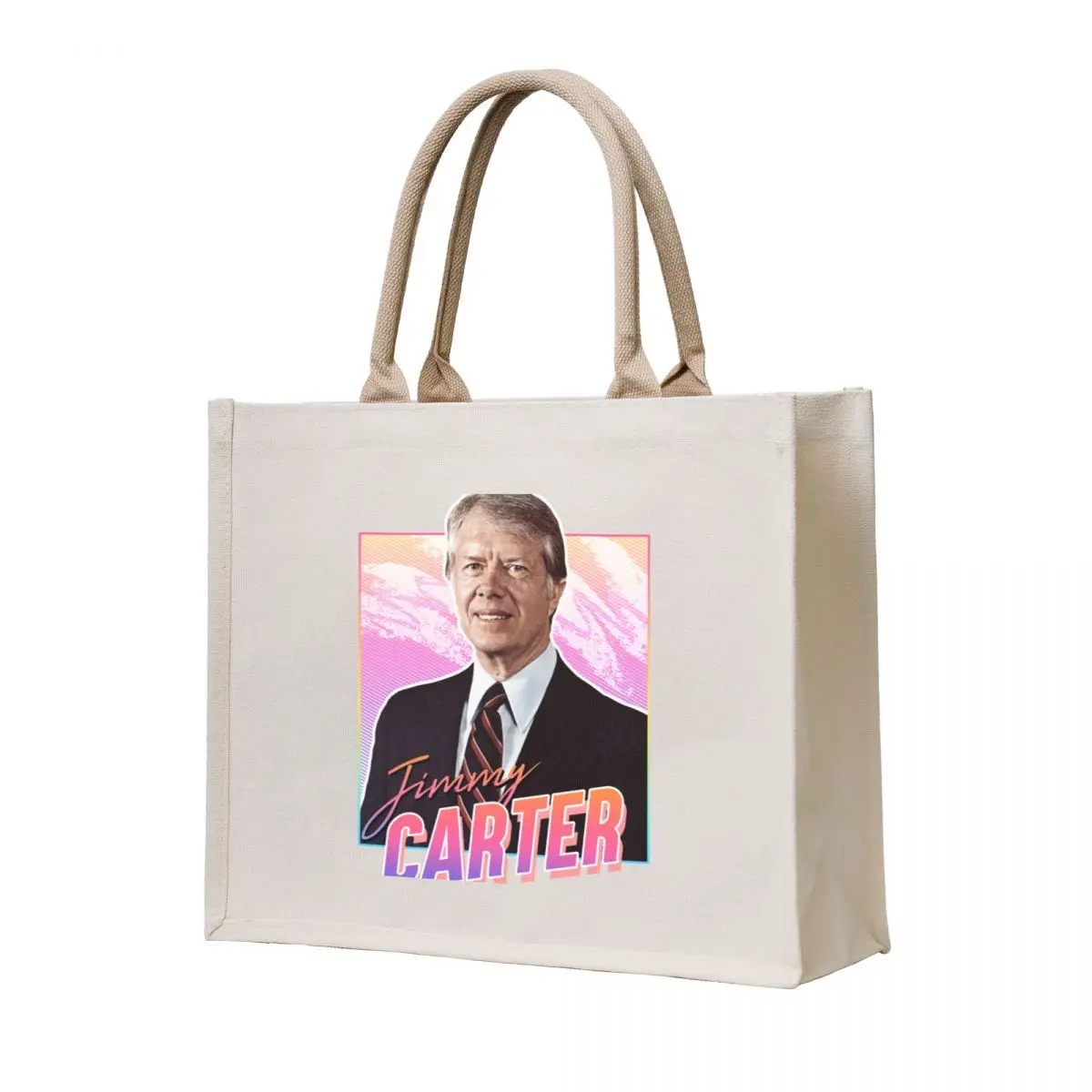 

Jimmy Carter - 80s design Tote Bag Shopper tote bag women canvas shopping bag