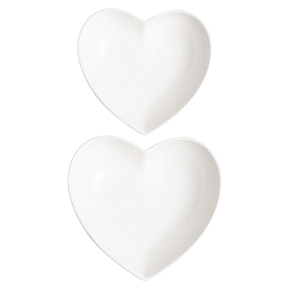 

2 шт. миска в форме сердца керамическая миска для еды для салата, фруктовой лапши, риса, сервировки дома, кухни, ресторана, отеля, держатель для лапши