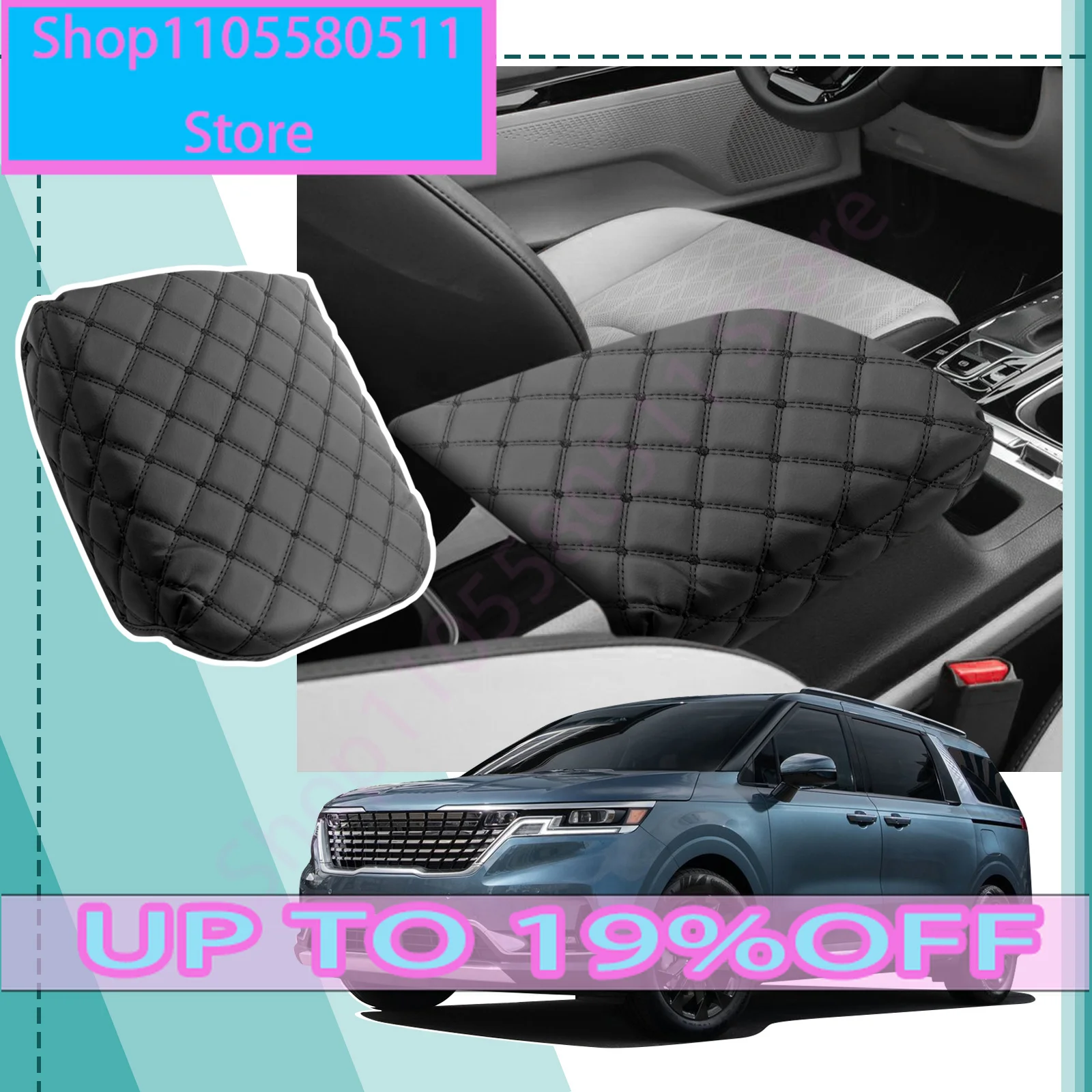 Car Central Control Armrest Pad For Kia Carnival KA4 2021 2022 2023 2024 2025 Auto Interior For Kia Carnival 2025 Accessories