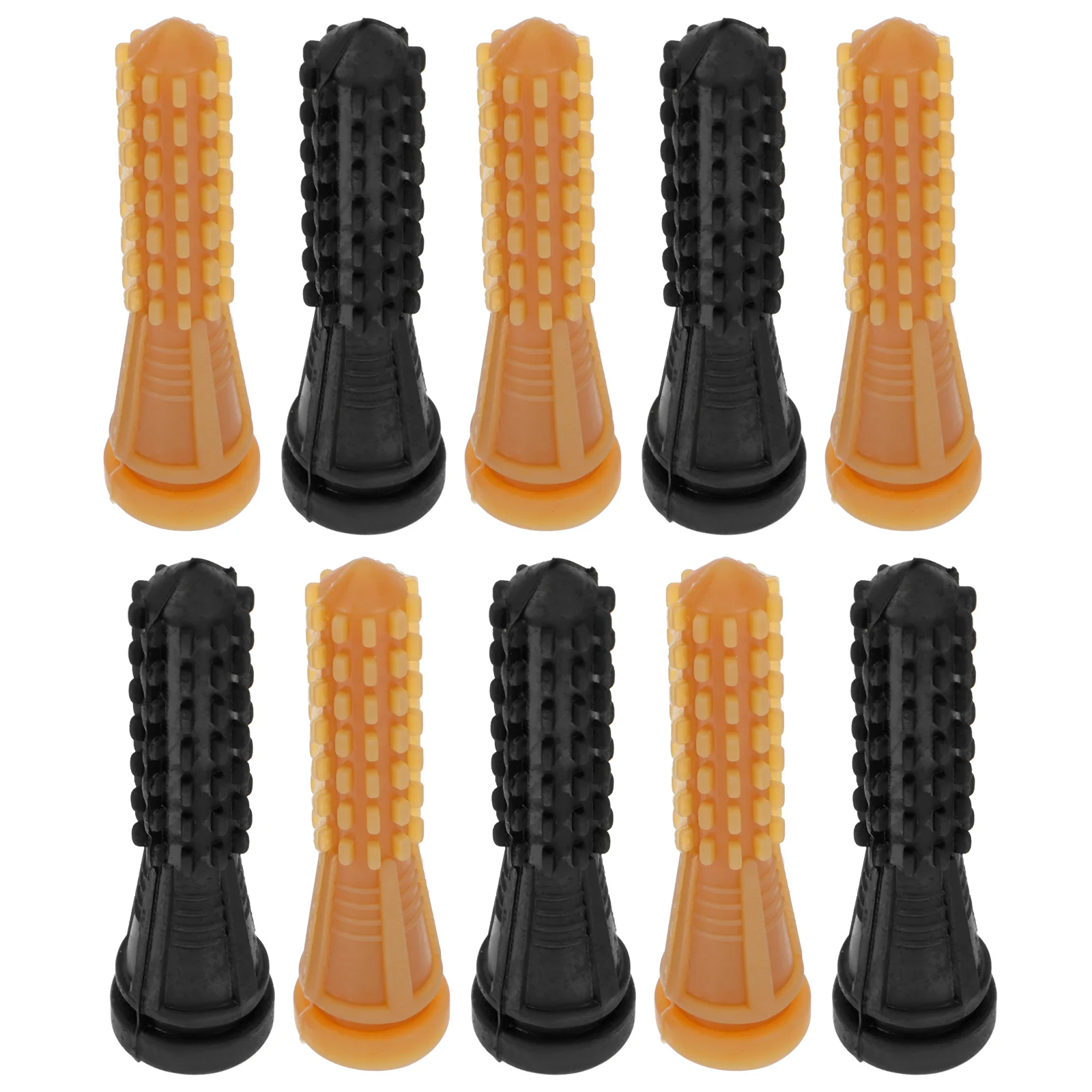 

10 Pcs Yellow Cow Tendon Black Rubber Plucking Sticks Fingers Hair Removal Tool for Chicken Duck Goose Poultry Machine Accessory
