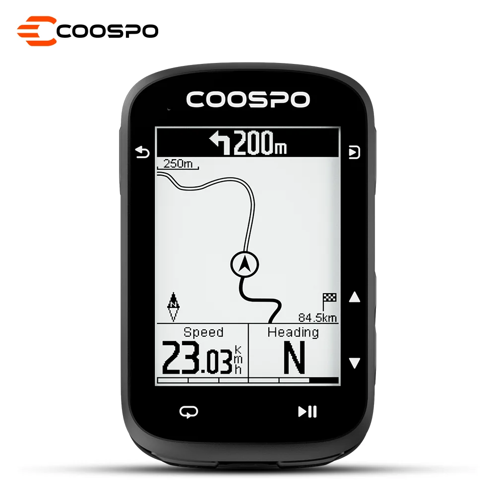 COOSPO CS500 Bike Computer GPS Wireless Cycling Odometer Bicycle Speedometer Route Navigation Cycle Stopwatch ANT+ Bluetooth 5.0