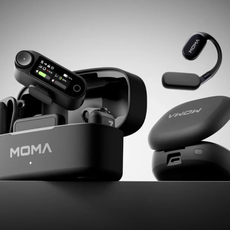 New Mammoth LARK MAX 2 One-to-Two Wireless AI Noise Reduction Lavalier Microphone for Audio Recording and Live Streaming