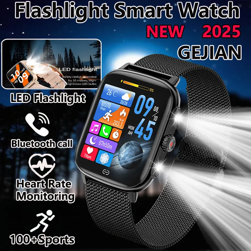 

GEJIAN New Smart Watch IP67 Heart Rate And Blood Oxygen Monitoring 1.91 inch 240 * 296 HD Touch Screen GPS Trajectory Smartwatch