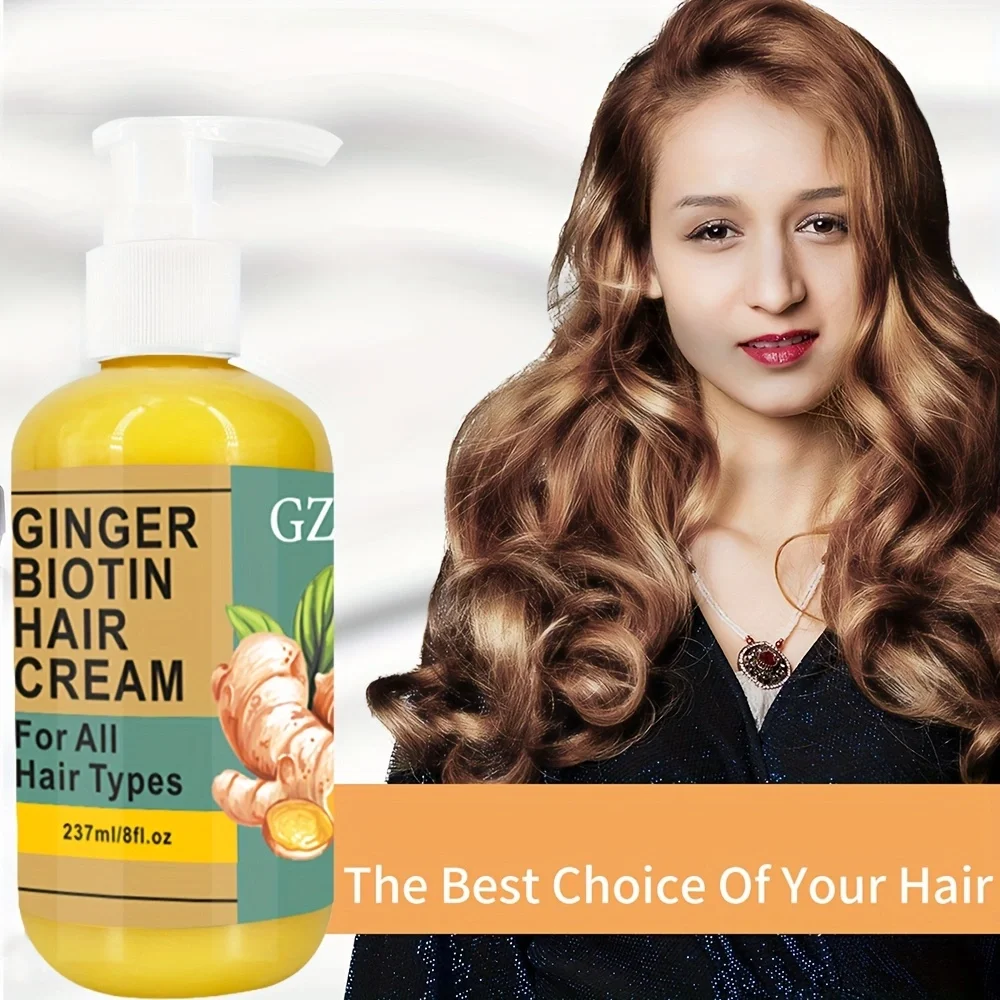 قناع الشعر GZE GINGER BIOTIN HAIR CREAM مرطب للشعر التالف ويقوي الشعر