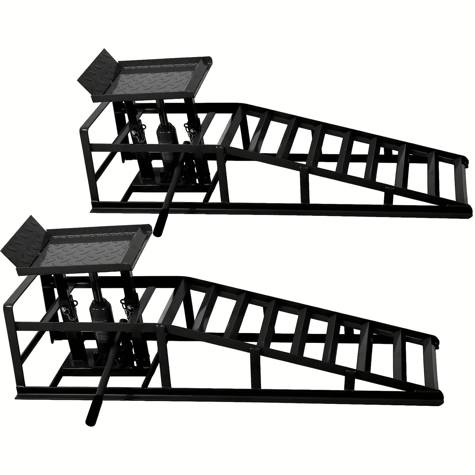 Auto Car Truck Service Ramps Lifts, Garage Car Lift Hydraulic Ramps 5 Ton, Automotive Hydraulic Lift Repair Frame Lift (2pcs)