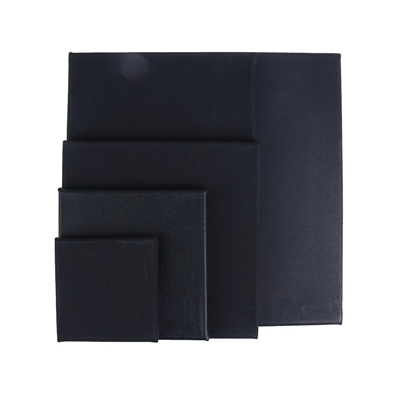 Black Blank Square Artist Canvas For Canvas Oil Painting Wooden Board Frame