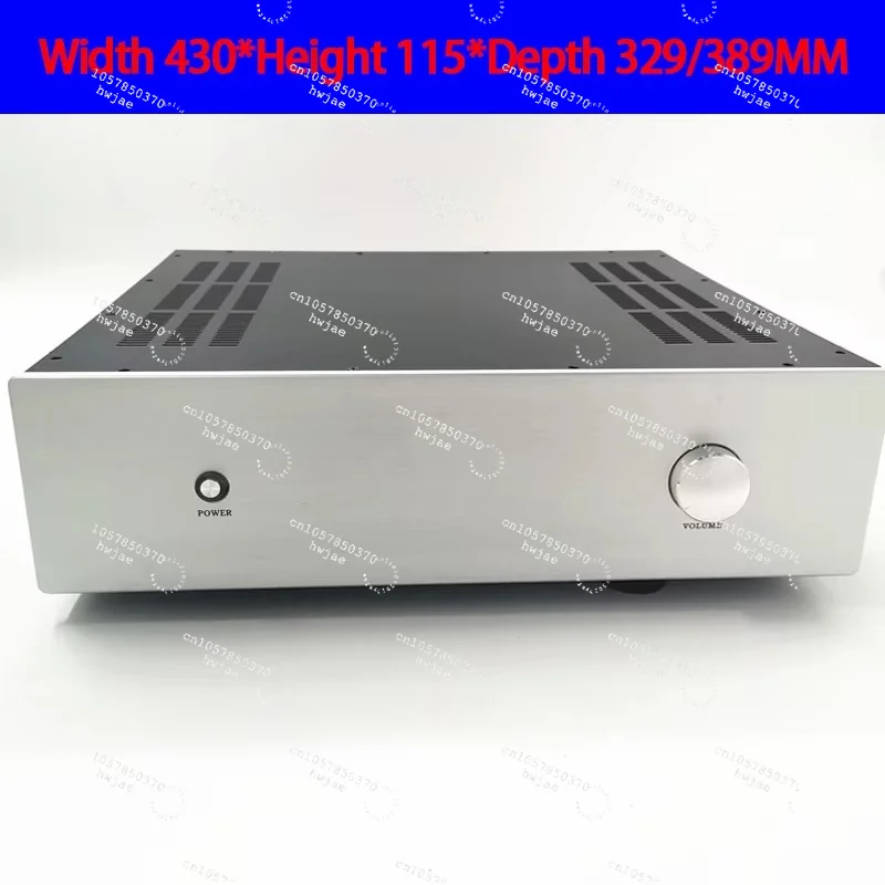 Custom DIY HIFI Anodized Aluminum Chassis Power Amplifier Enclosure Audio HIFI Amplifier Case
