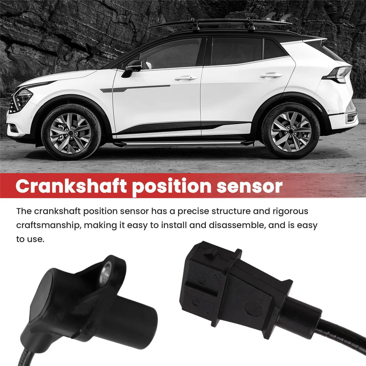 

TrendingCar Crankshaft Position Sensor for 2.0L 1995-2002 0K08A-18891 0261210104