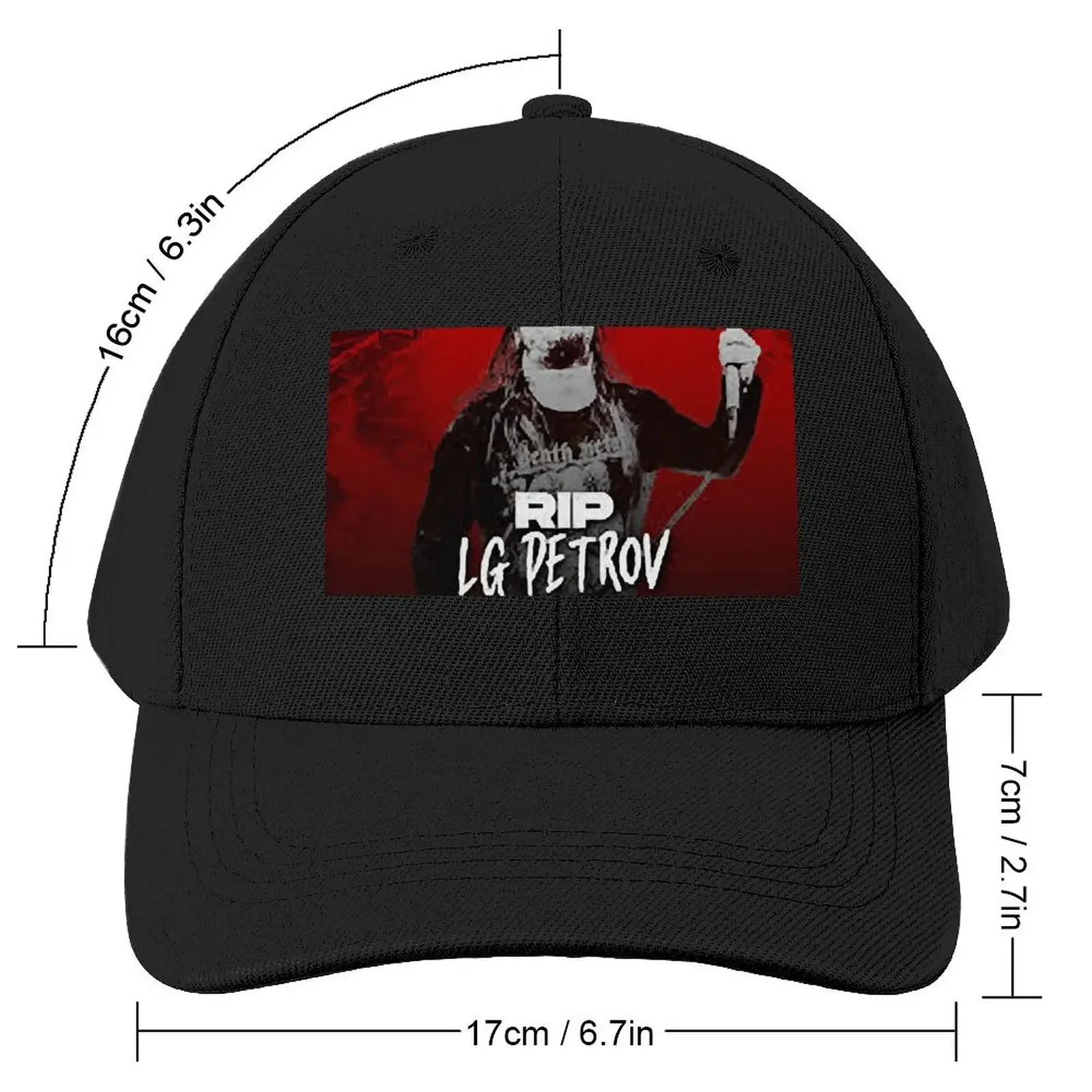 RIP LG PETROV ENTOMBED A.D Classic Baseball Cap Hat Man Luxury Beach Hood Caps For Men Women's