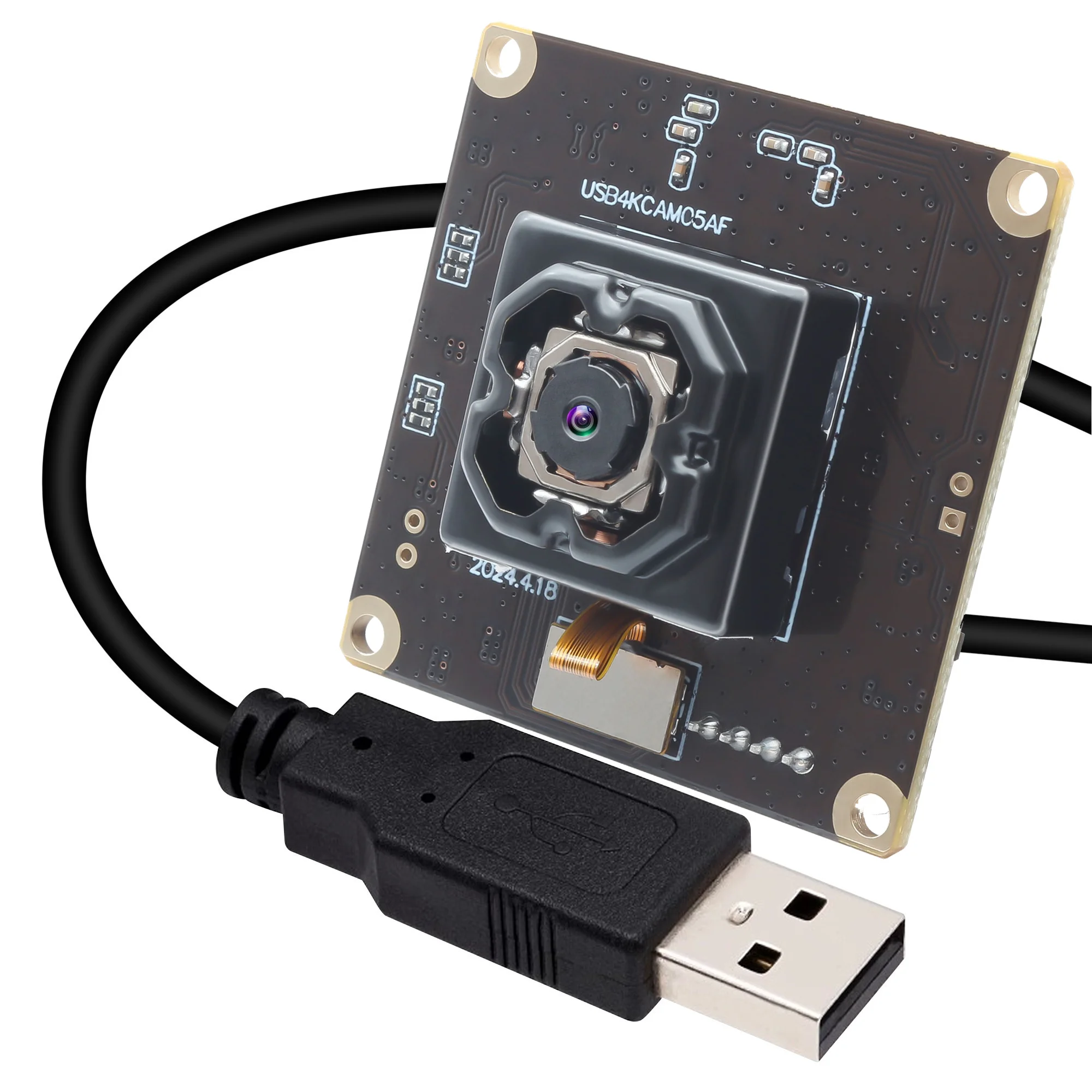 ELP 4K Shake USB Camera Module IMX258 4K 30FPS Auto Focus Mini OIS Lightburn Webcam for Dro-ne Industrial Machine Monitoring
