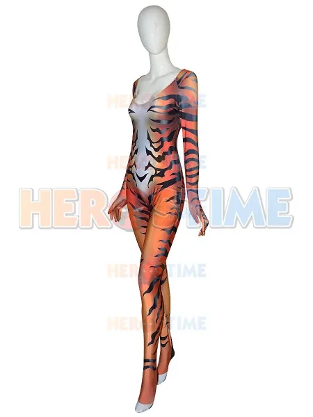 Nieuwe Vrouw Halloween Kostuum Cosplay Kostuum 3d Spandex Kostuum Zentai Pak Custom Bodysuit