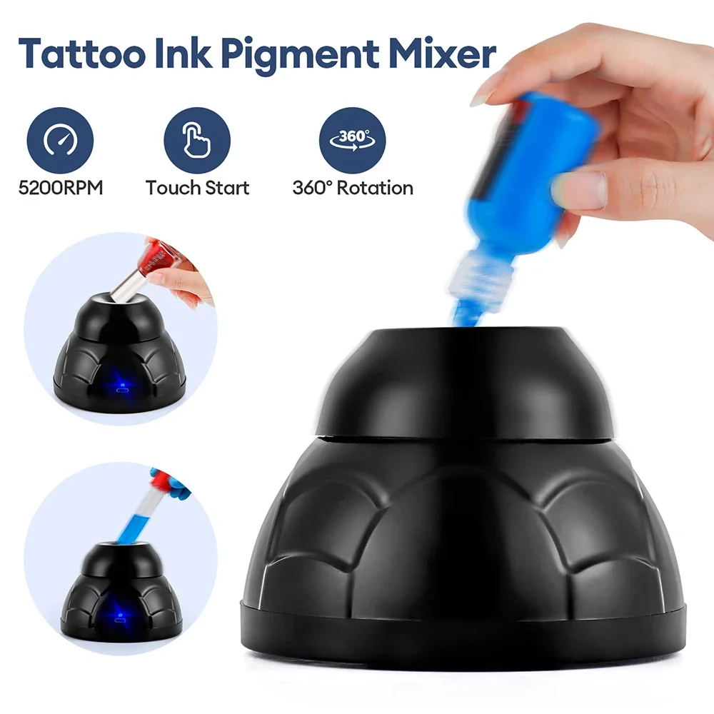Nail Polish Pigment Airbrush Paint Ink Shaker 5200RPM High Frequency Vibration Shaking Mixer Liquid Anti-Caking Vortex Mixer