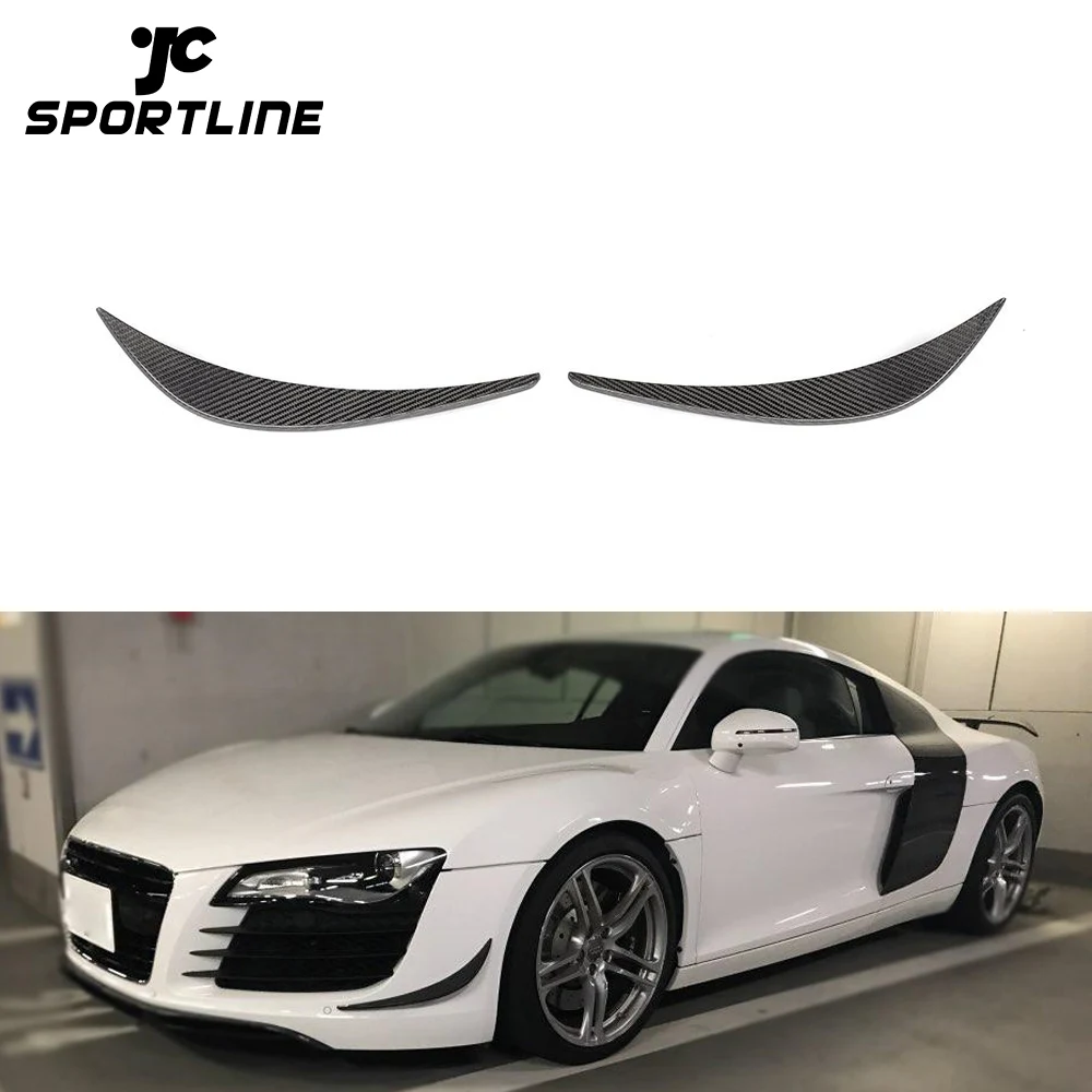 

JC Sportline R8 Car Bumper Carbon Fiber Front Canards For Audi R8 V8 V10 09-15