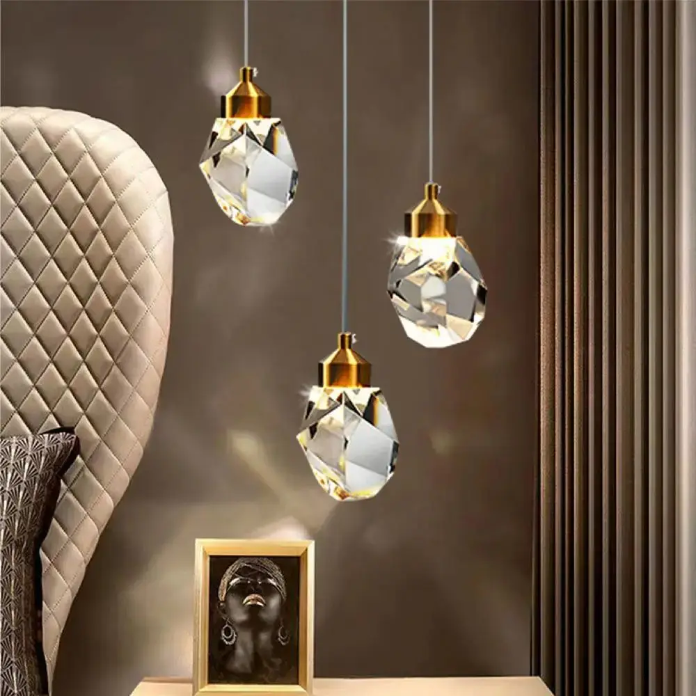

Luxury chandelier dining room living room bedroom K9 crystal ceiling chandelier bar interior decoration LED ceiling light