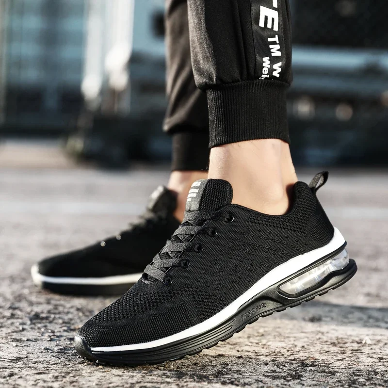 

Fashion Cushioning Flying Weaving Running Shoes Women Breathable Soft Casual Sneakers Ladies Non-Slip Sports Gym Jogging Shoes