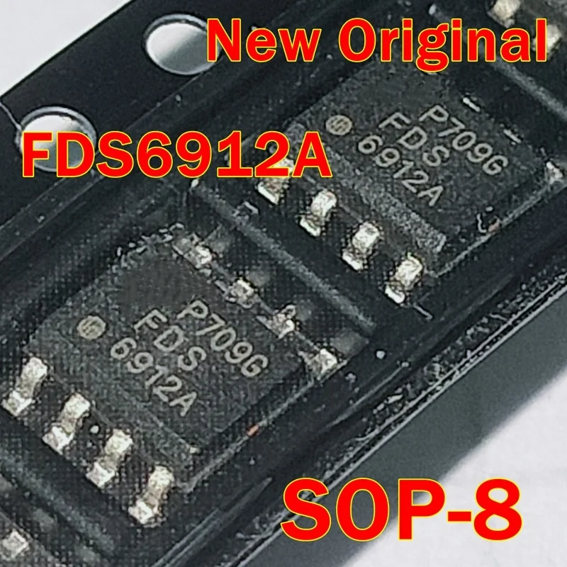 

1pcs to 100pcs FDS6912A SOP-8 Dual N-Channel, Logic Level, PowerTrenchTM MOSFET