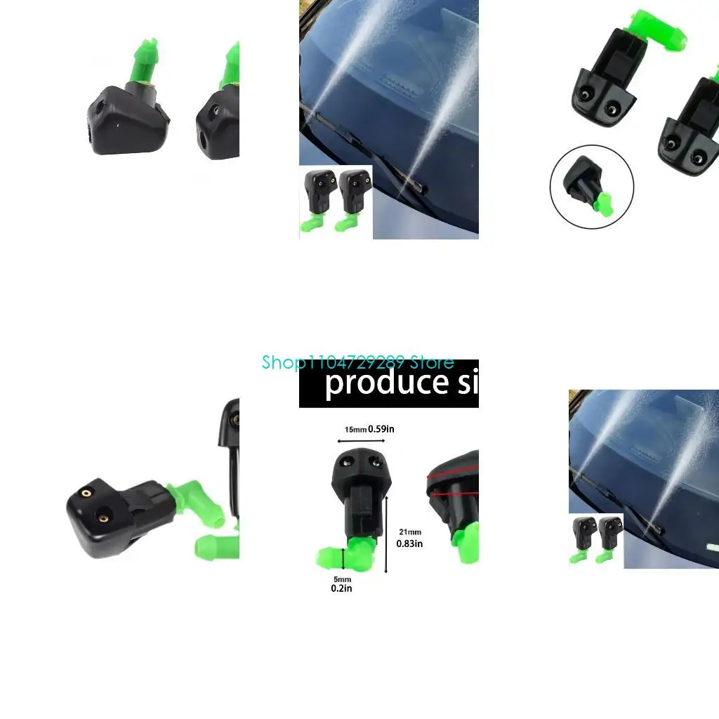 D8KE High Quality Plastic Washer Nozzles For 1998-2002 Extends Wiper Blade Life Automotive Accessory Easy Installation