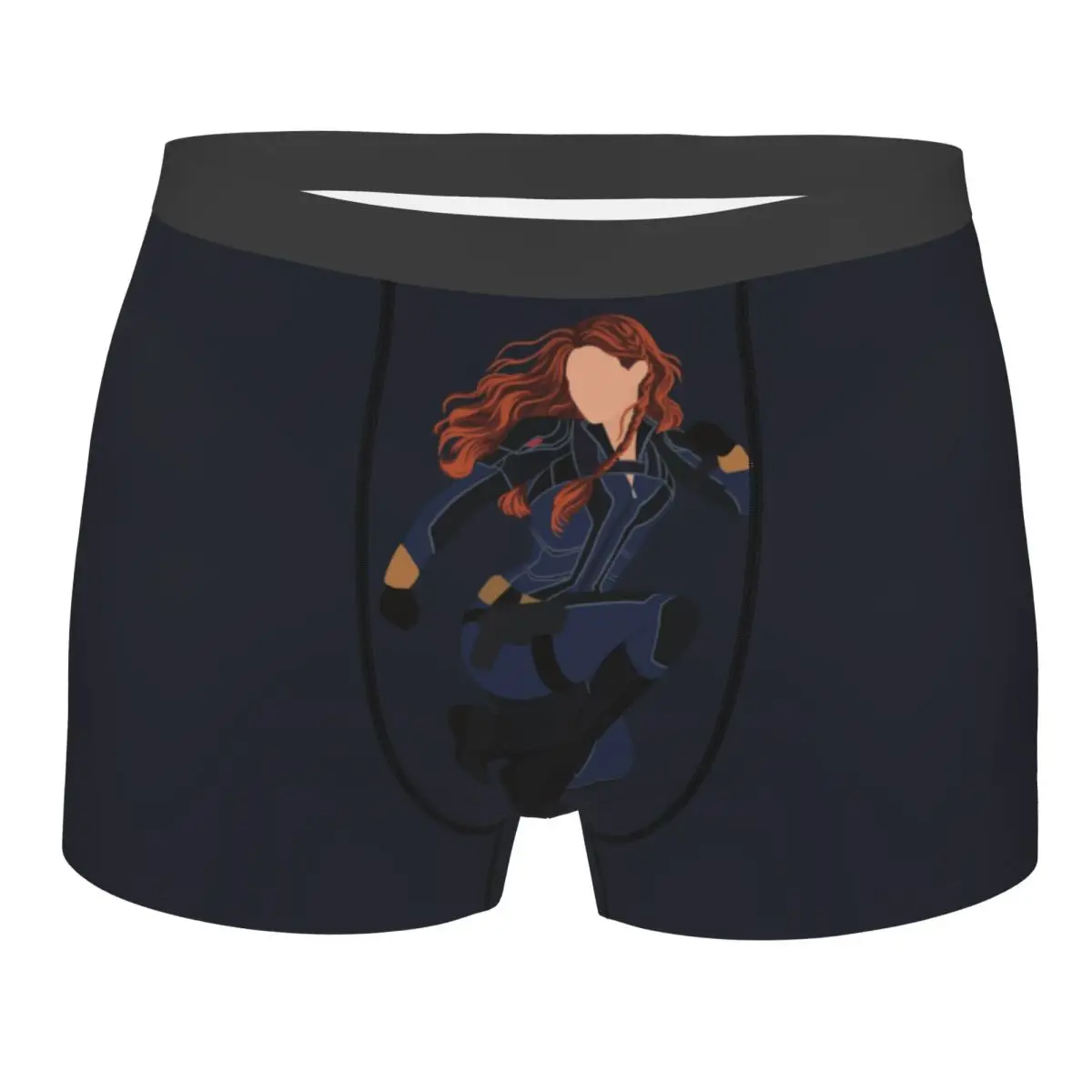 

Винтажные боксеры с героями мультфильмов «Черная вдова», шорты, мужские трусы, нижнее белье, модные трусы