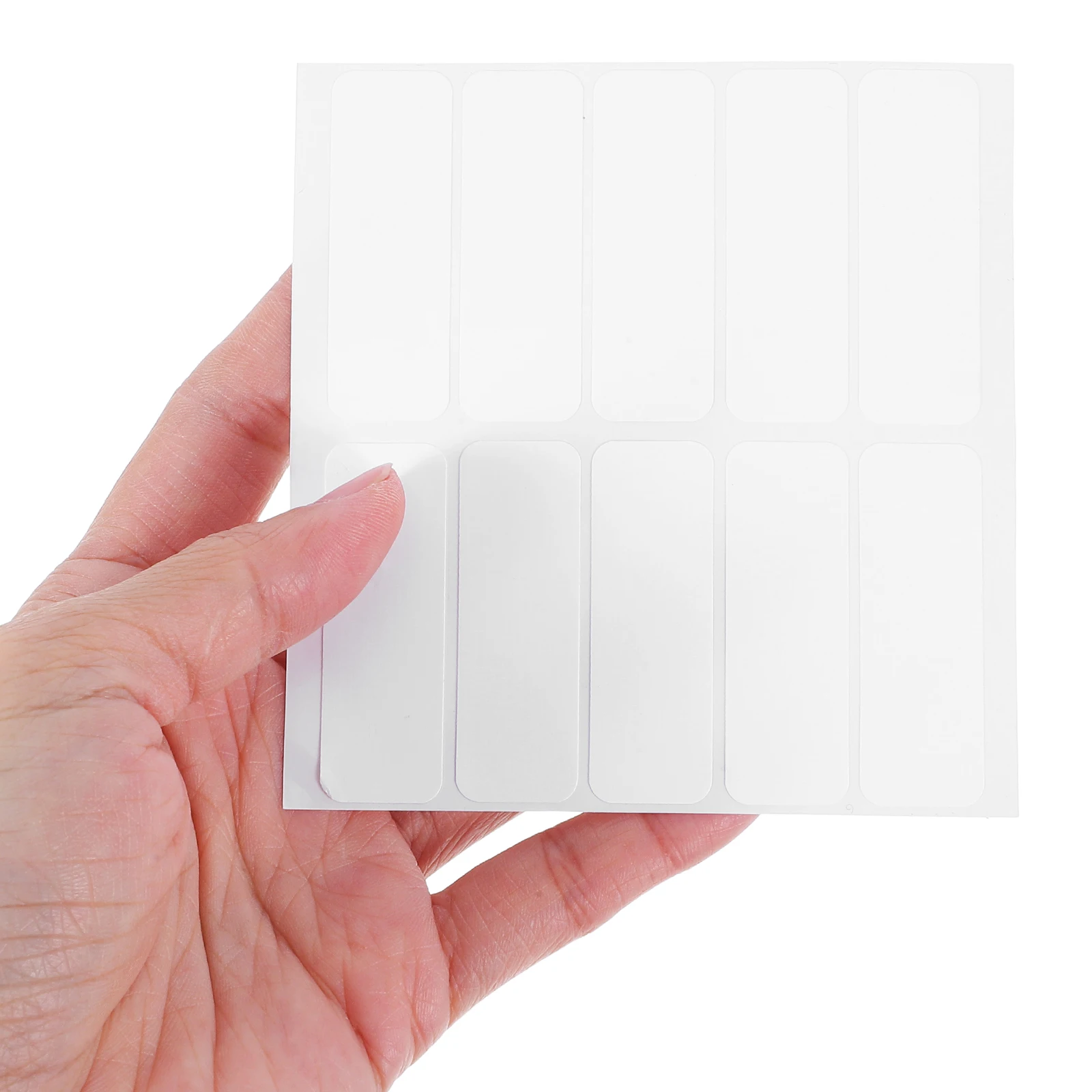 

20 Pcs Blank Fabric Washable White Clothing Tags for Sewing Iron On Name Tags Laundry Labels File Folder Labels