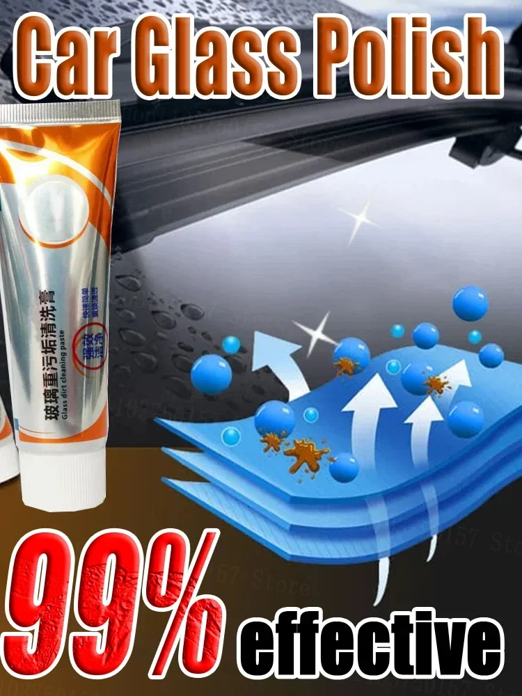 

Auto Car Glass Polishing Glass Oil Film Removing Paste Clean Polish Paste for Car Window Front Windshield Agent Tools