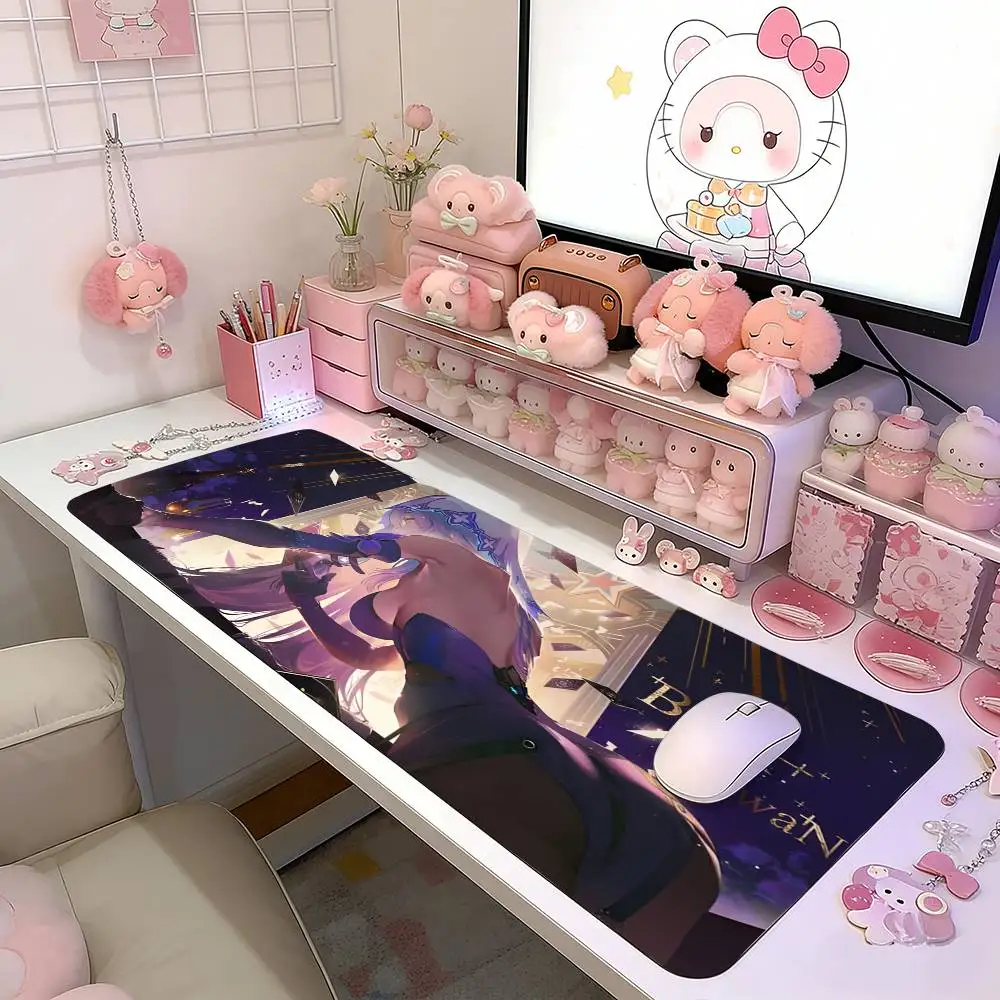 C-Collapse Of The Stars Black S-Swan Mouse Pad Gaming Deskmat Sakura Mousepad Anime Office Carpet Gamer Keyboard Computer Desks