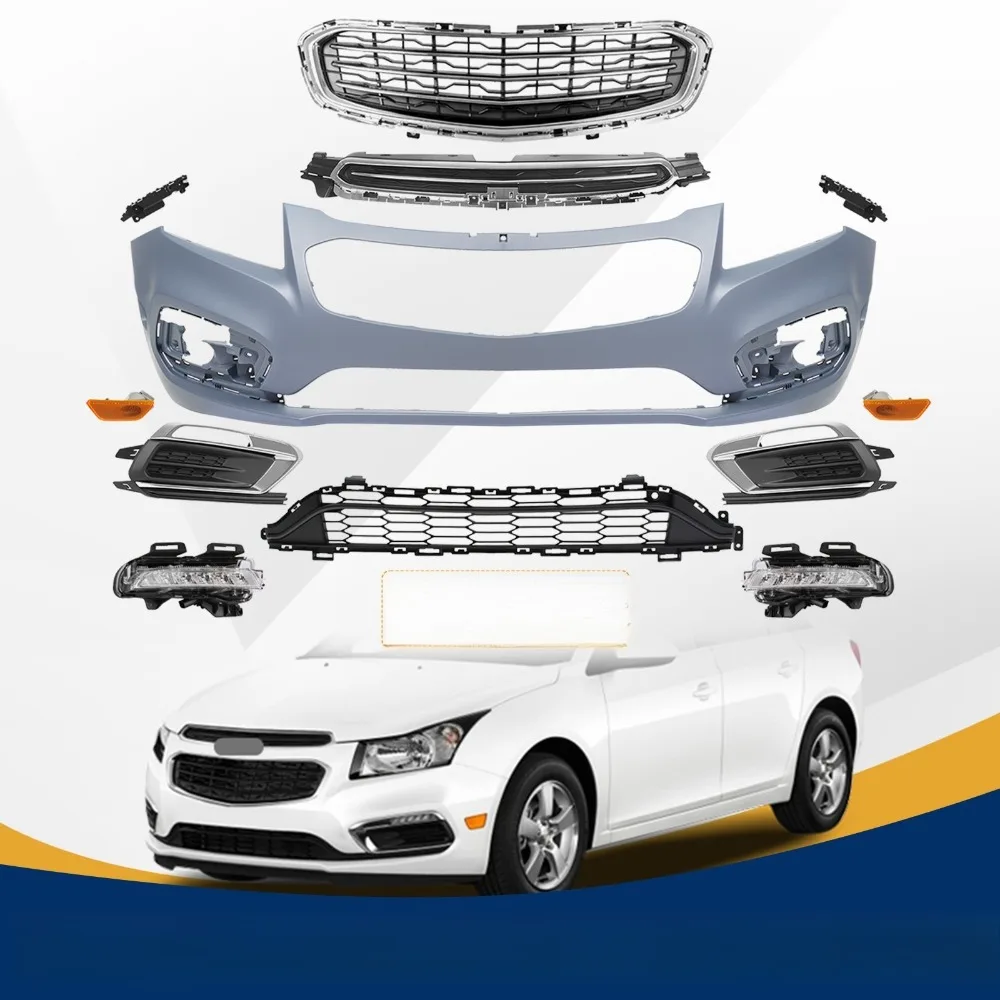 

Комплект решетки переднего бампера с противотуманными фарами для Chevrolet Cruze 2015-2016 Limited