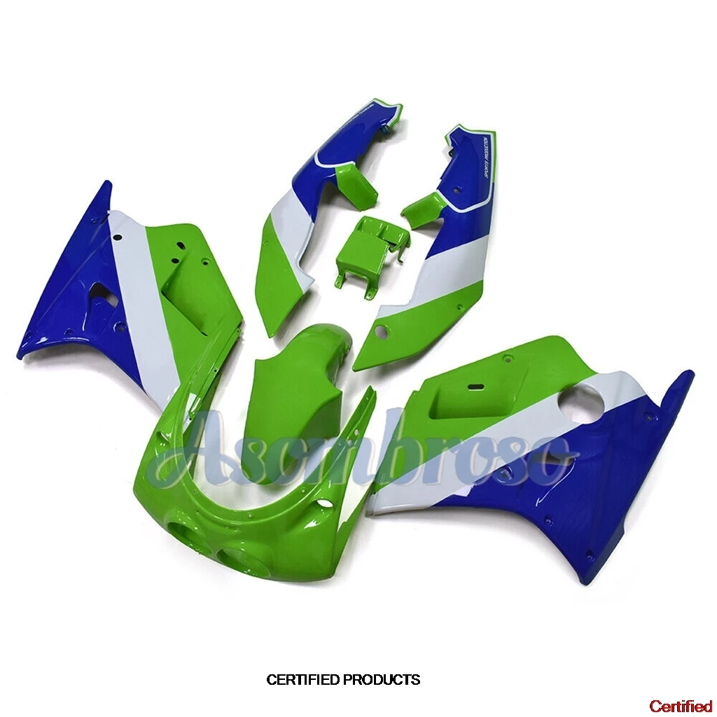 New Motorcycle Fairing Kits for Ninja ZXR250 1989 1990 ZX2R ZX-2R 1991 1992 ZXR 250 89 90 91 92 green/white/blue Bodywork Set