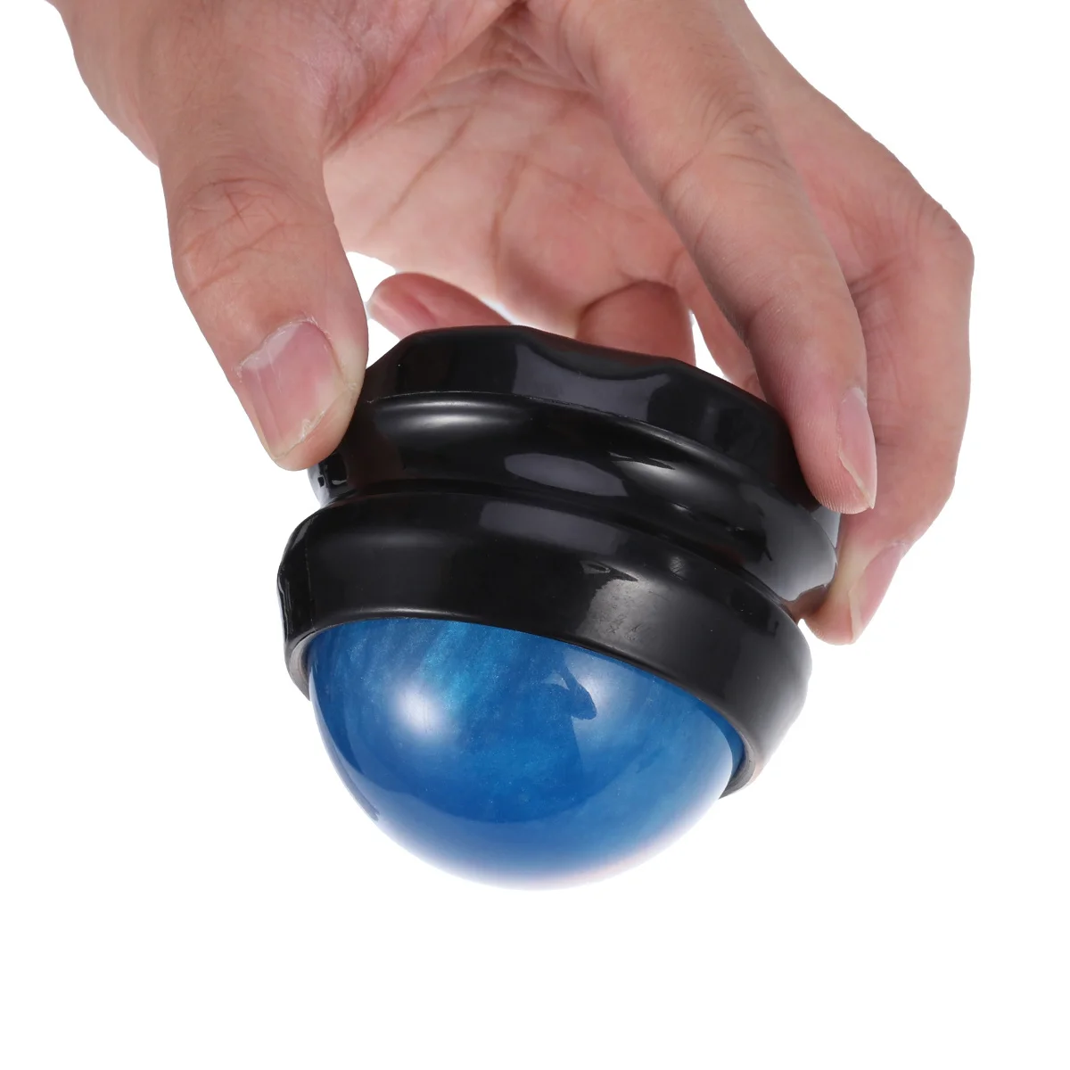 كرة تدليك اللياقة البدنية، أسطوانة تخفيف العضلات الزرقاء غير السامة للدورة الدموية، أداة علاج الألم الليفي العضلي #2