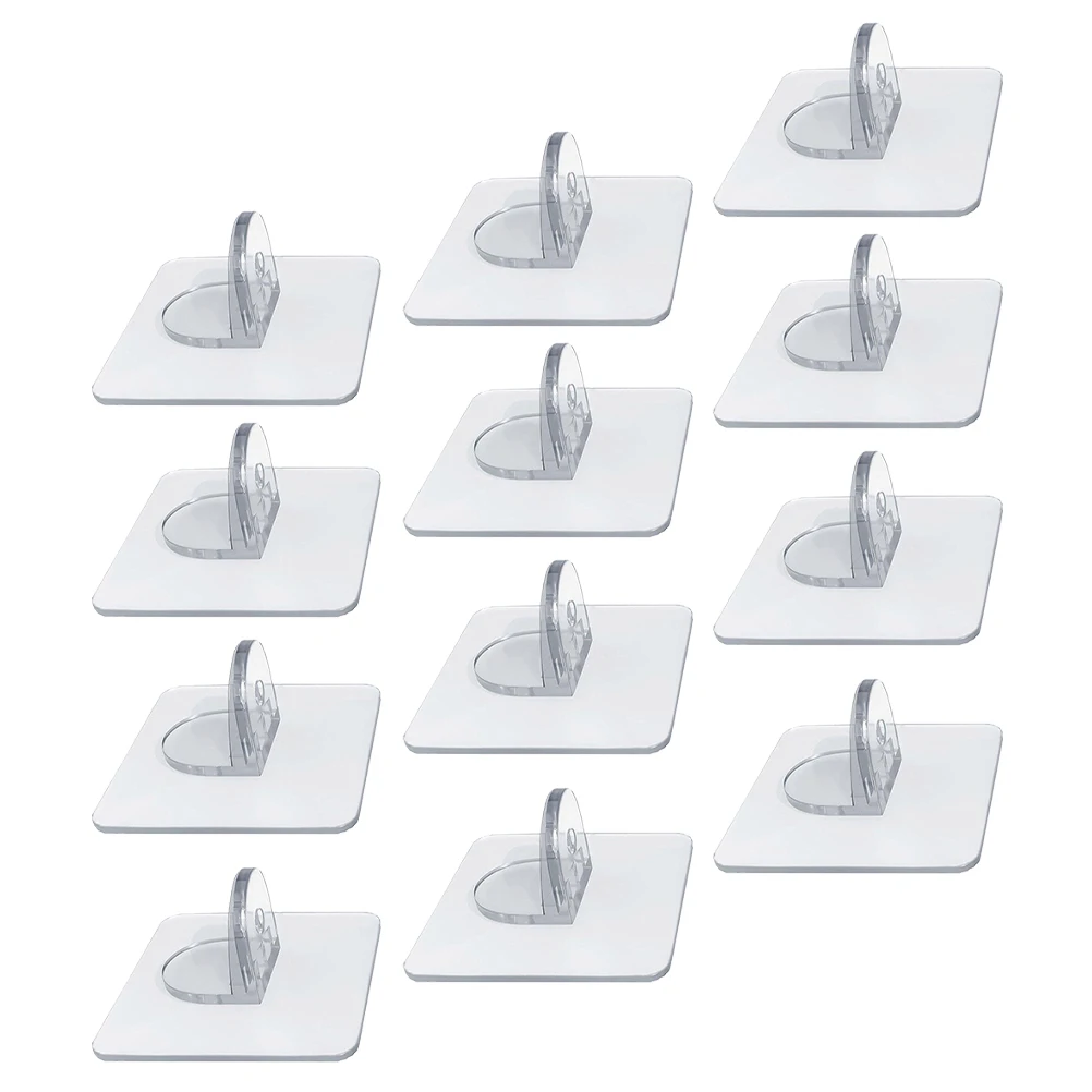 12 قطعة منصات شفط المضادة للانزلاق أوتاد الرف للأرفف عقد قوي تصميم قابل للتشذيب لا أثر إزالة كليب لخزانة المطبخ كتاب #3