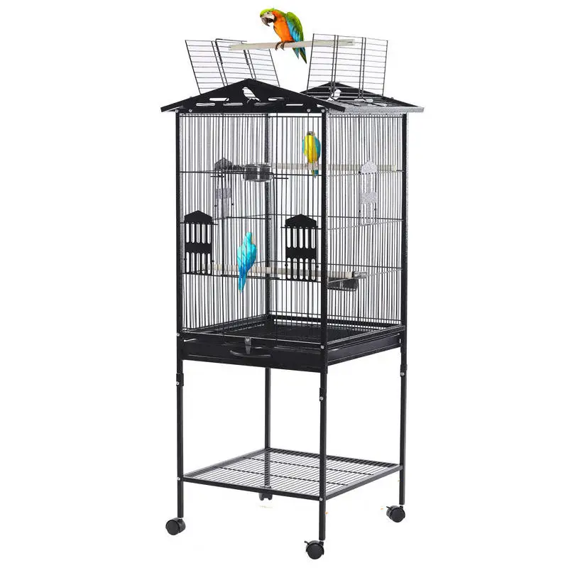 Hot Selling Home Metal Bird Cage Wholesale Ornamental Bird Villa Parrot Cage Iron Wire Pet Cage